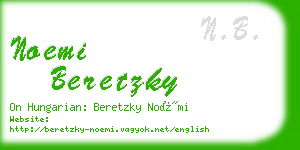 noemi beretzky business card